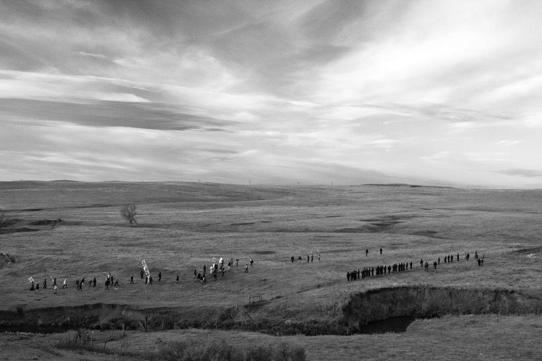 Native American Water Protectors and their supporters clash with police as they reach the DAPL construction site. Approximately 80 DAPL Resistance members were arrested.